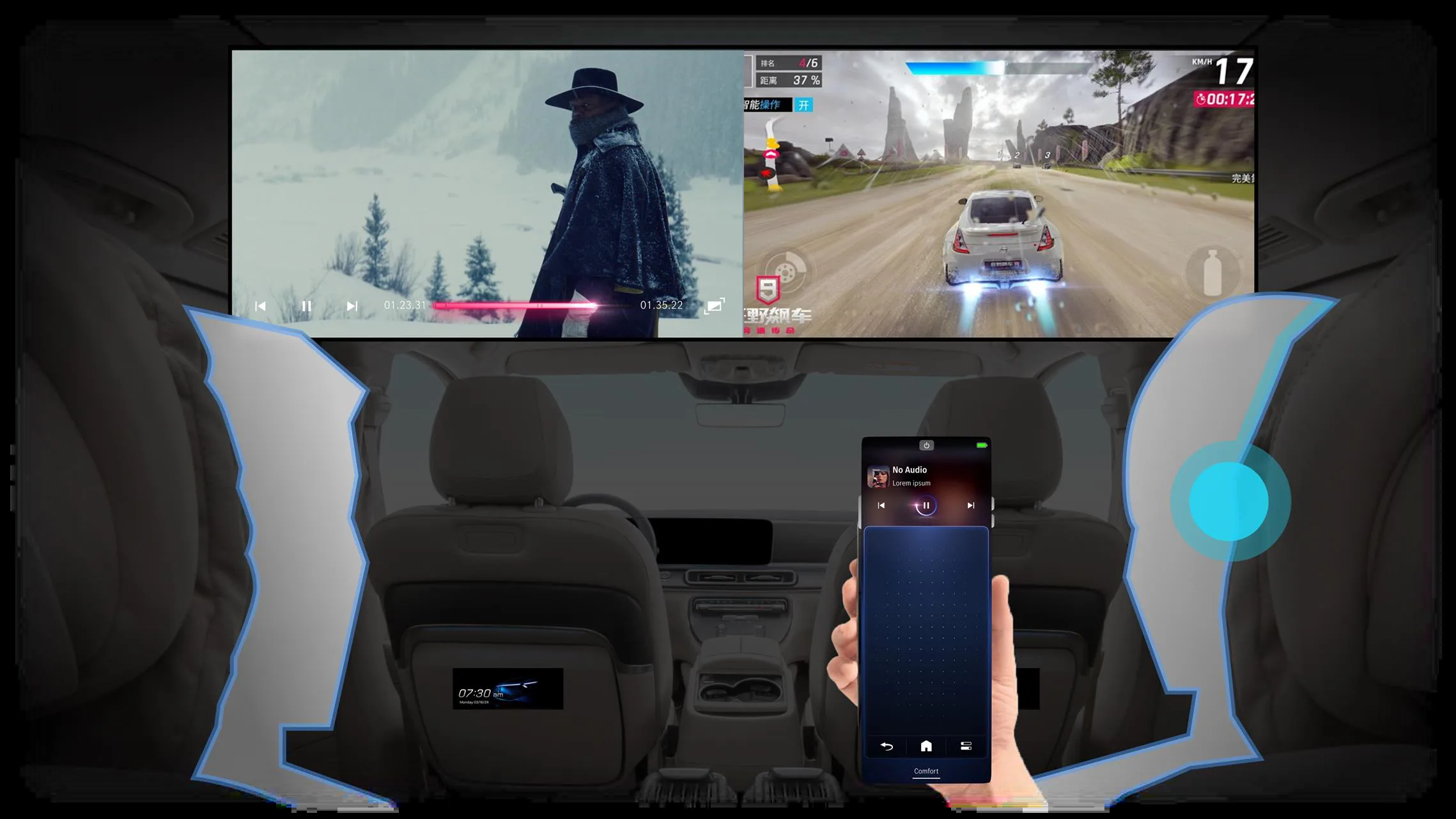 Split screen mode